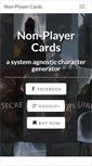 Mobile Screenshot of nonplayercards.com